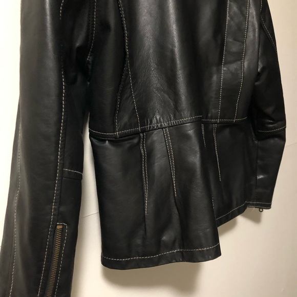VINTAGE 80s Leather Jacket - Picture 8 of 9